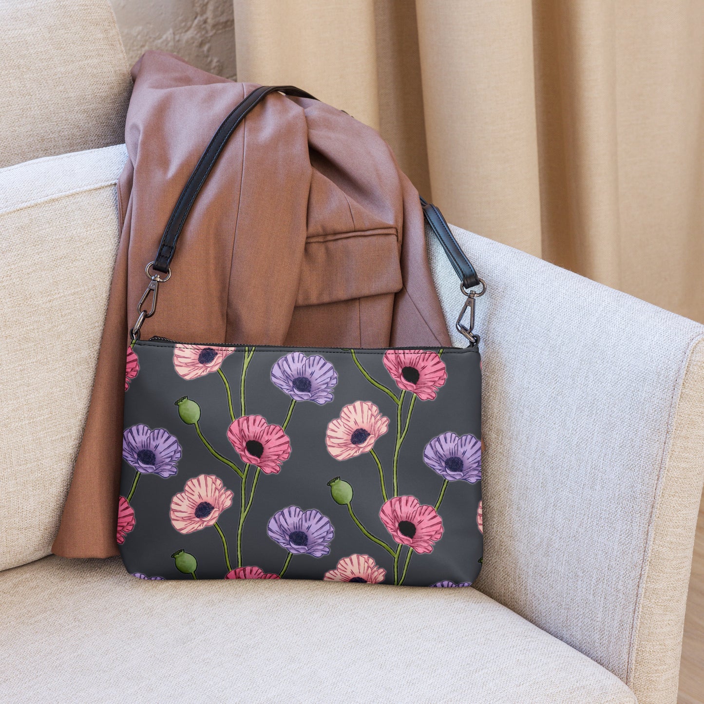 Painted Poppies Crossbody bag – Curious Elle