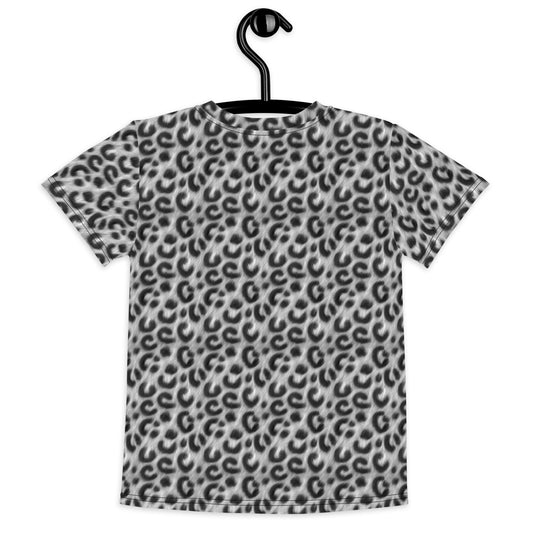 Leopard Luxe Kids crew neck t-shirt