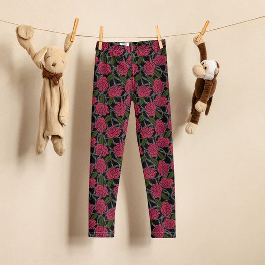 Barbed Rose Kid's Leggings