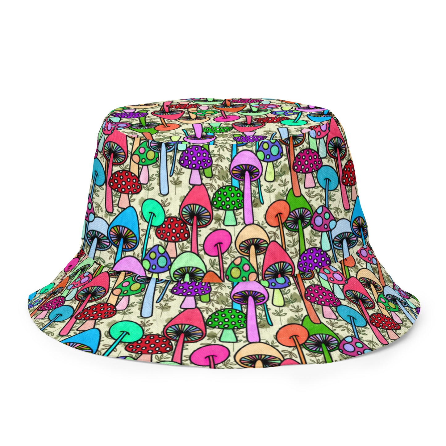 Shrooms Reversible bucket hat