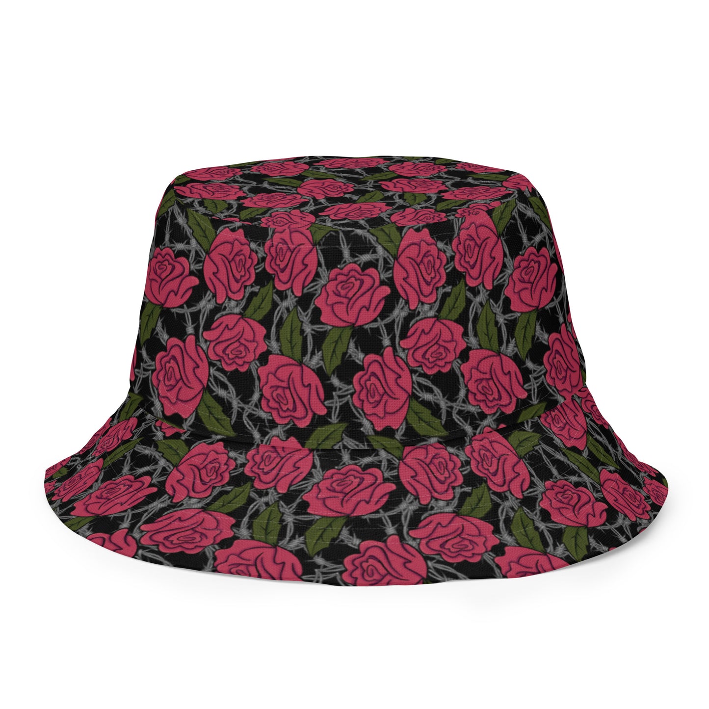 Barbed Rose Reversible bucket hat