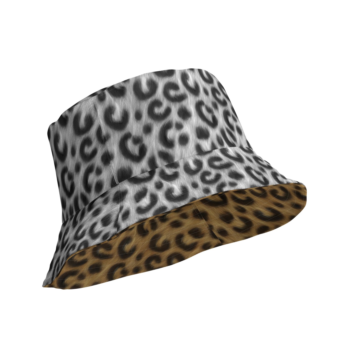 Leopard Luxe Reversible bucket hat