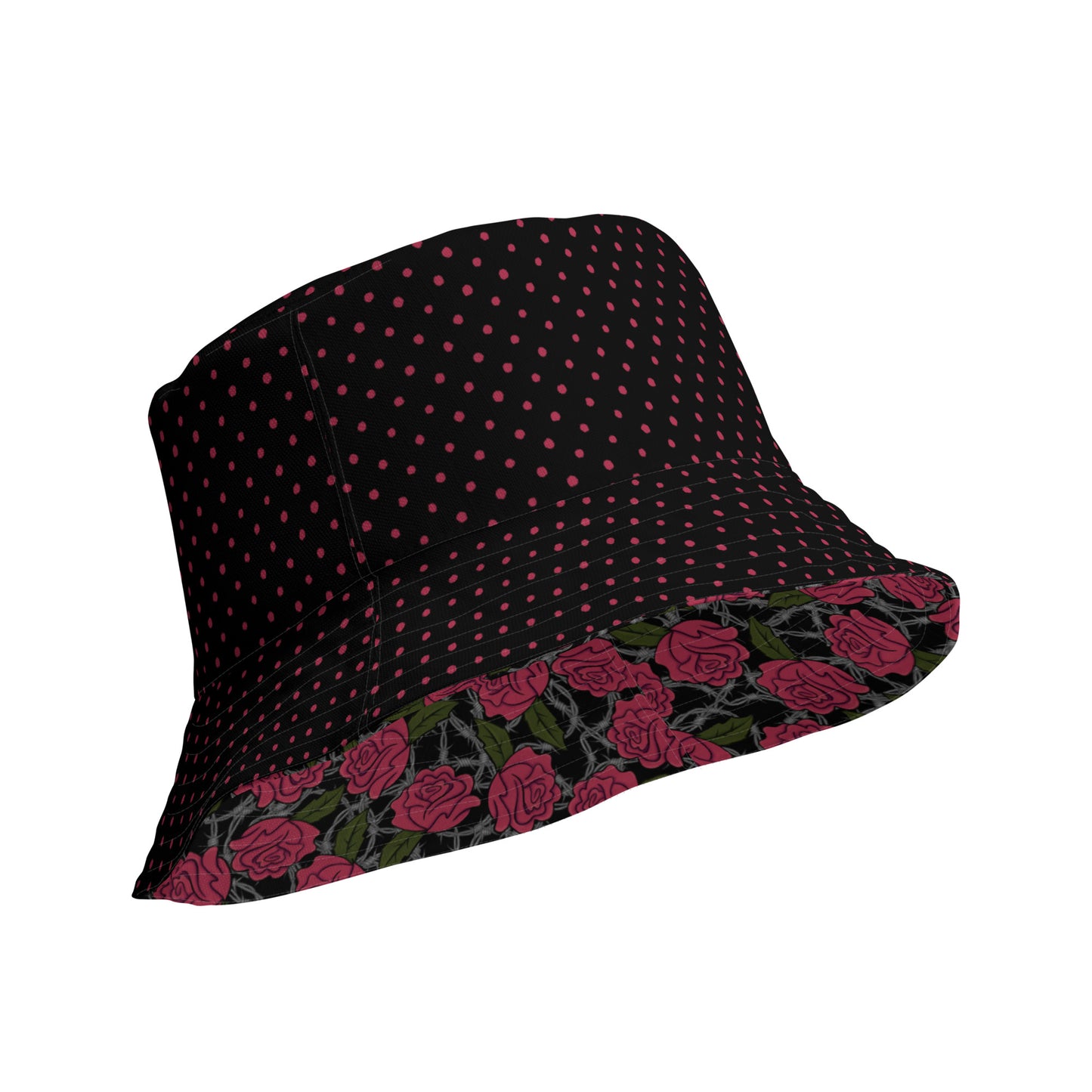 Barbed Rose Reversible bucket hat