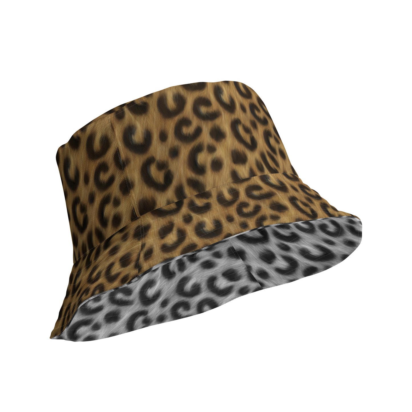 Leopard Luxe Reversible bucket hat