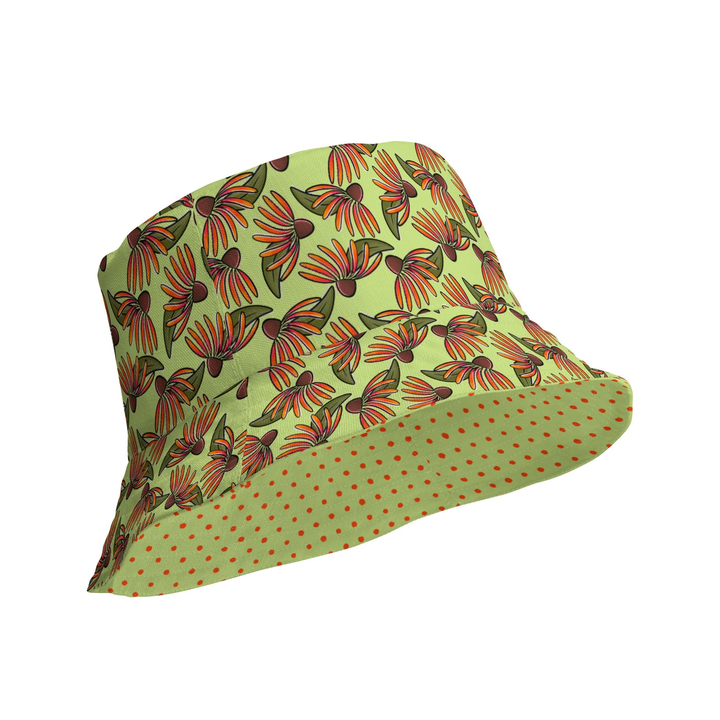 Echinacea Reversible bucket hat