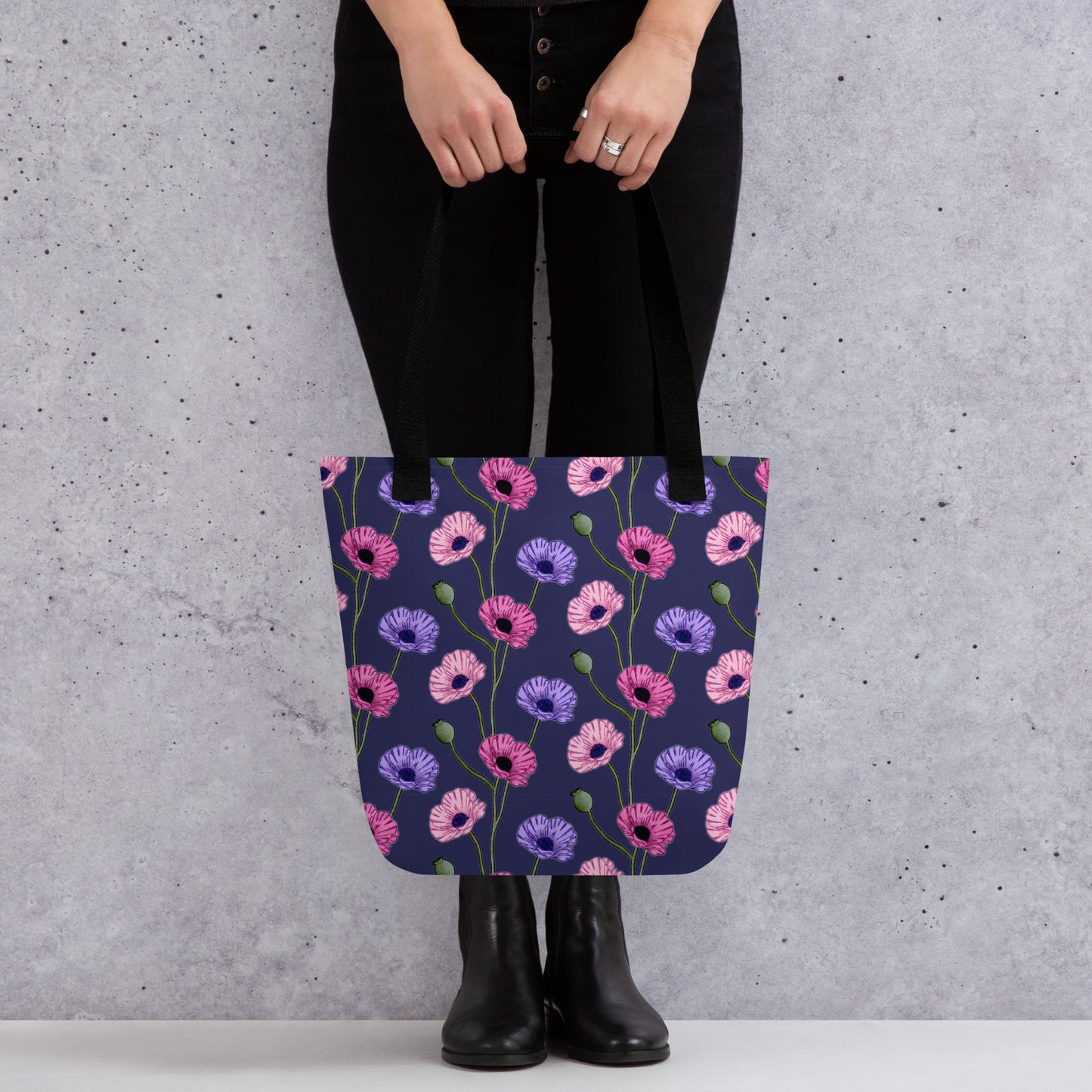 Painted Poppies Tote bag