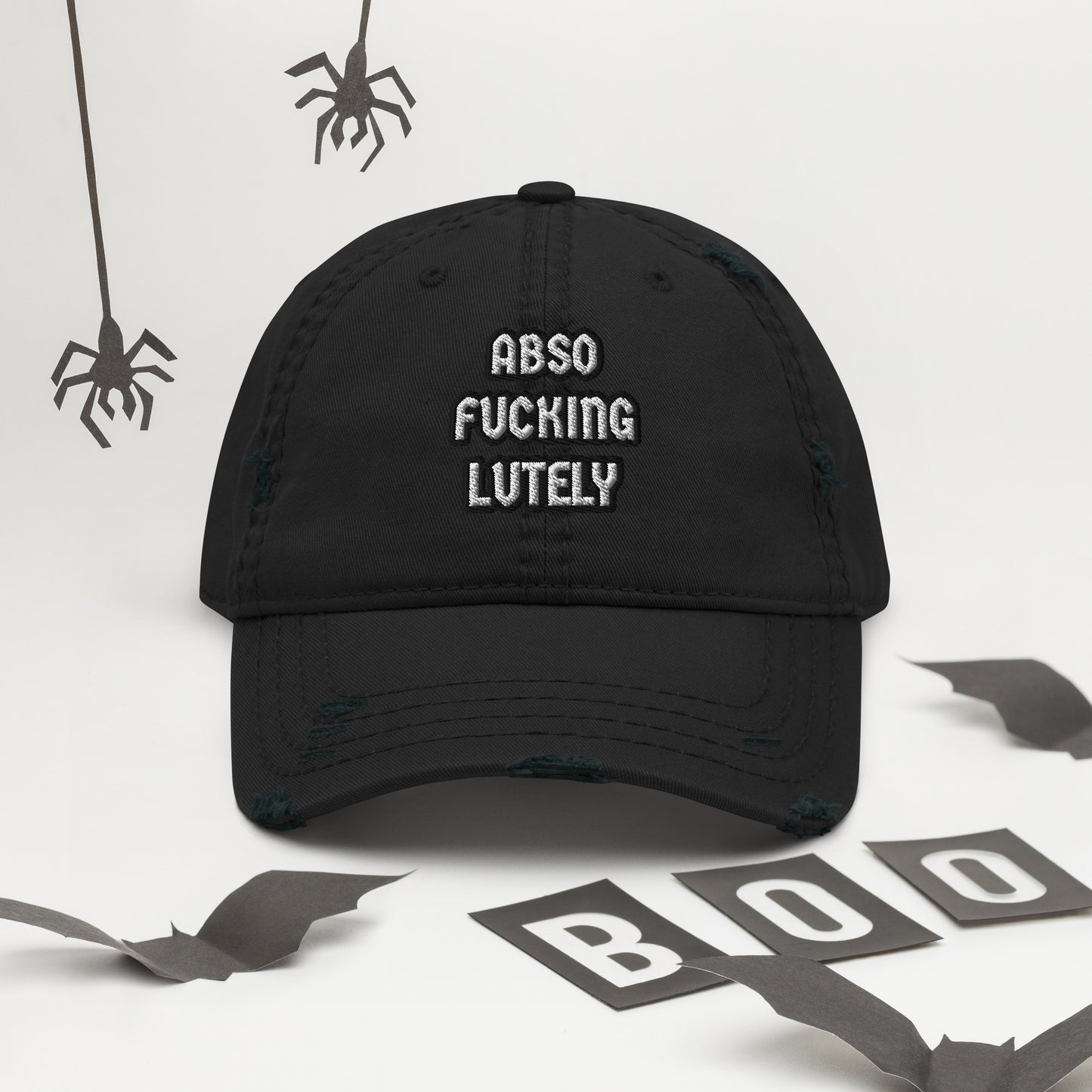 Absof*ckinglutely Distressed Dad Hat