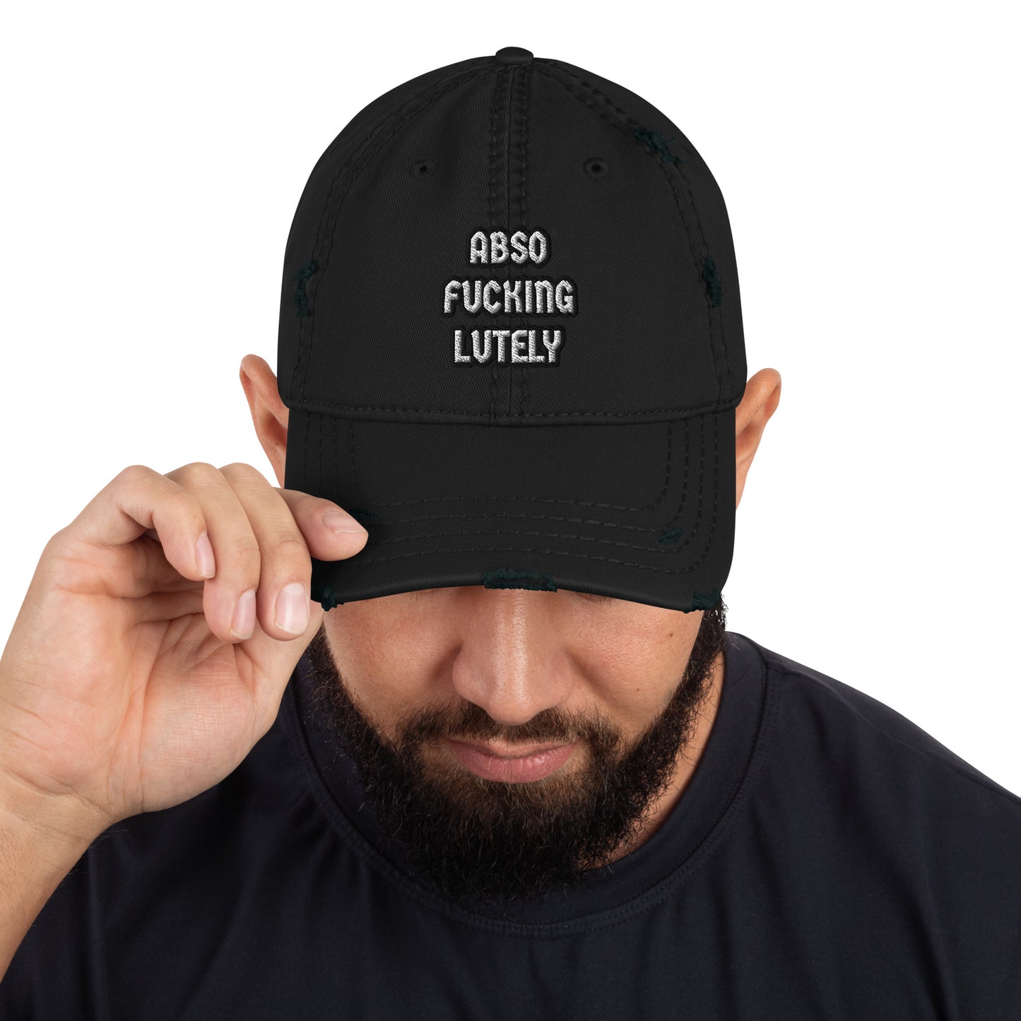 Absof*ckinglutely Distressed Dad Hat